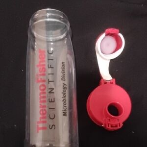 Thermo Fisher Scientific Clear and Red Bottle
